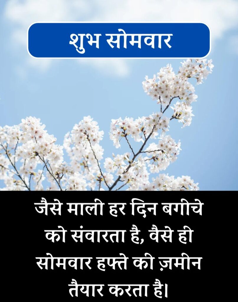Best Good Morning Monday Quotes in Hindi - सोमवार सुप्रभात (2)