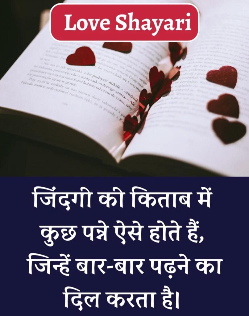 Best Love Shayari in Hindi - बेहतरीन प्यार भरी शायरी। (8)