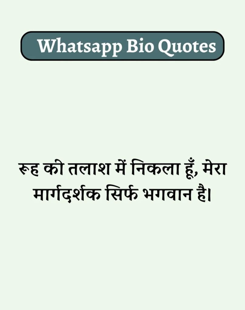 Best WhatsApp Bio in Hindi - वाट्सऐप बायो हिन्दी में। (14)