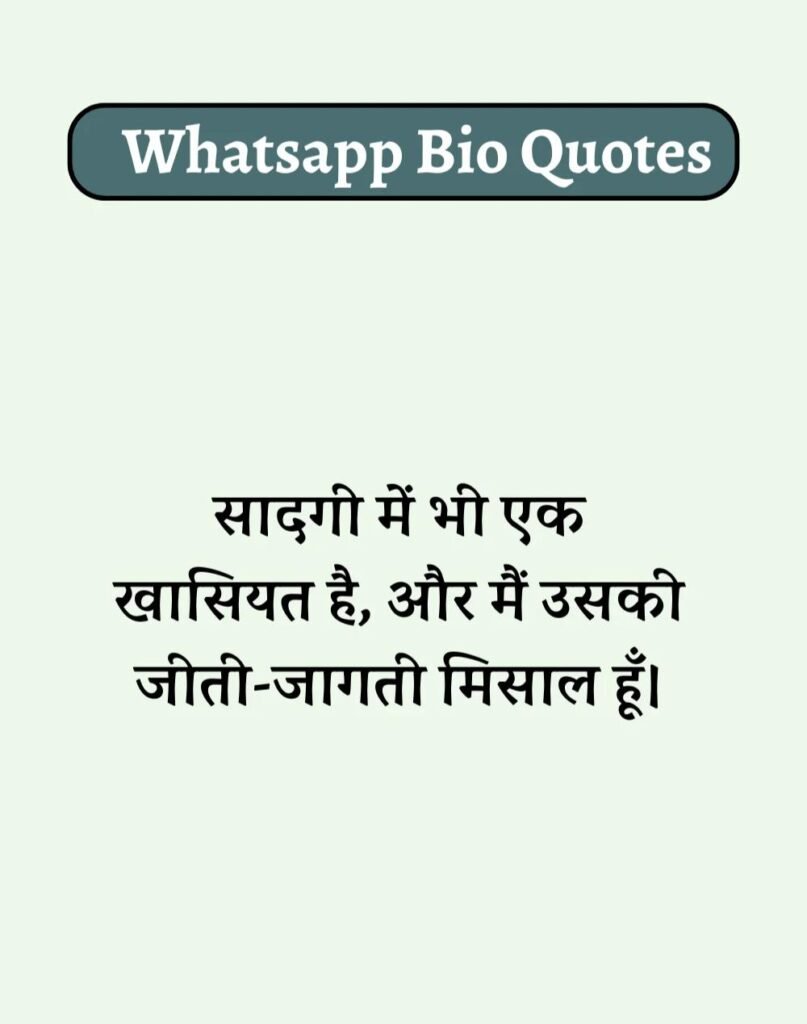 Best WhatsApp Bio in Hindi - वाट्सऐप बायो हिन्दी में। (9)