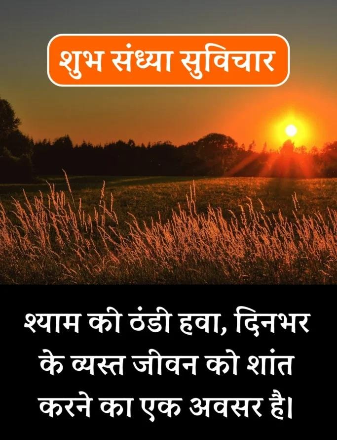 Best शुभ संध्या सुविचार- Good Evening Suvichar in Hindi (21)